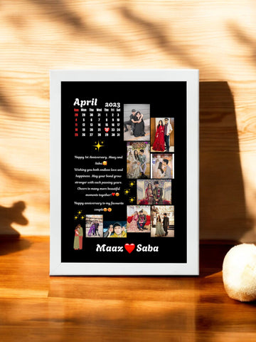 Calender 9 in 1 Photo Frame