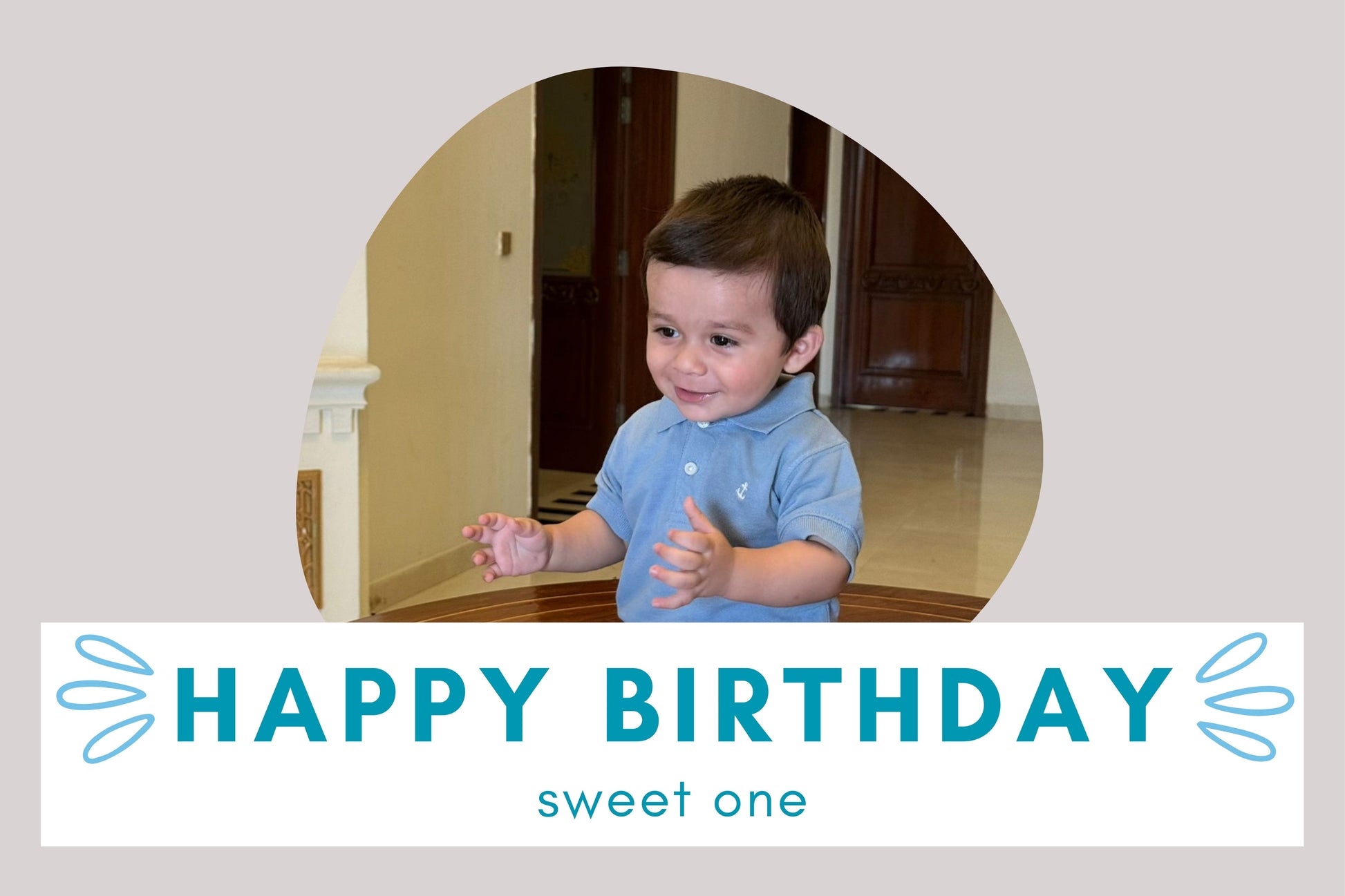 "Open birthday photo album showing custom printed photos and sentimental memory layout"