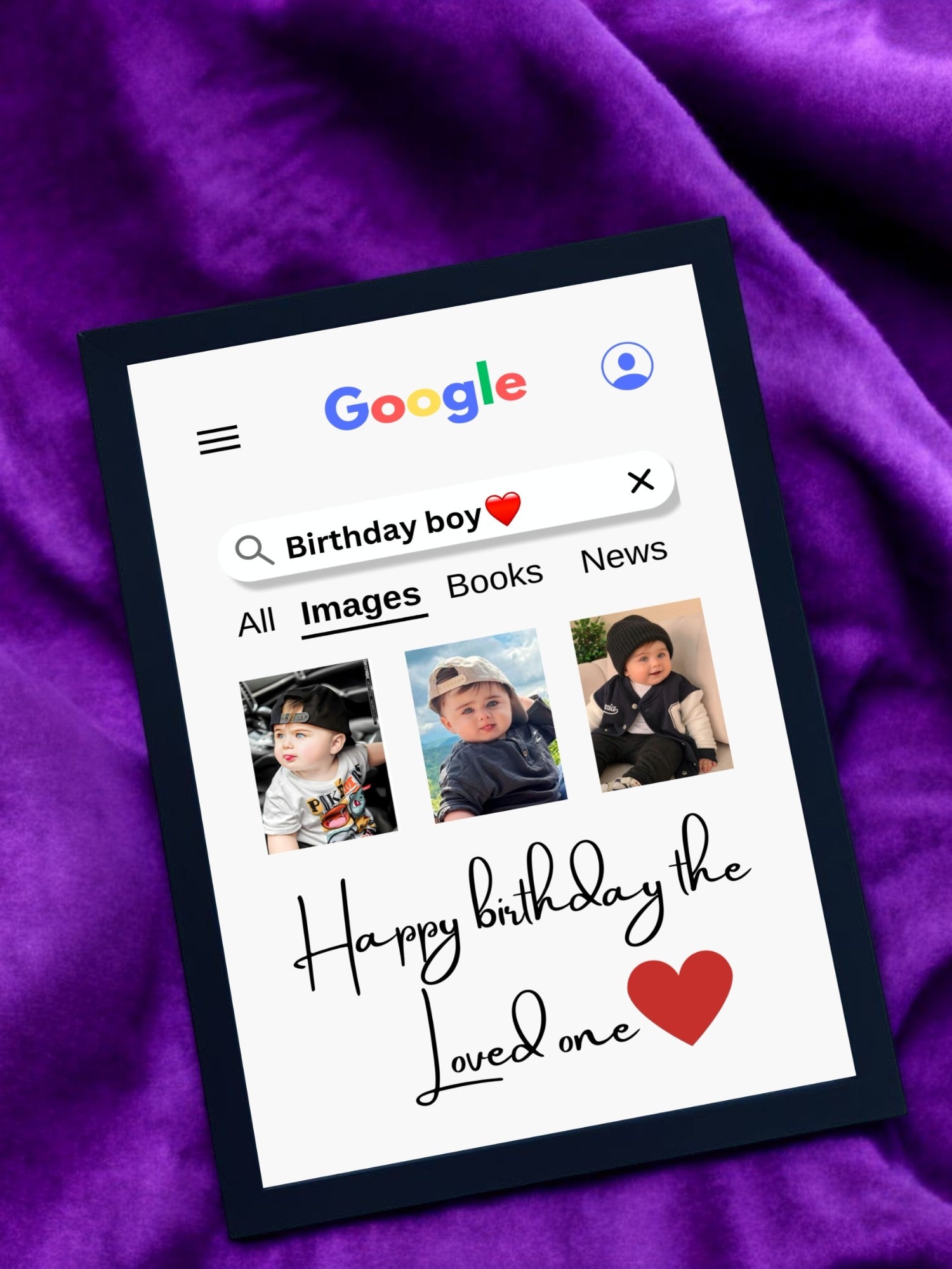 Google Search Birthday Photo Frame