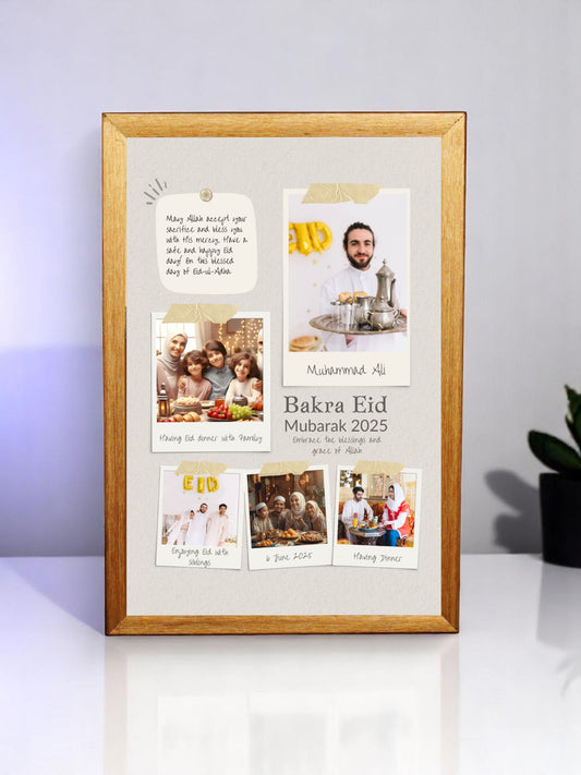 Aesthetic Bakra Eid Mubarak Photo Frame 2025