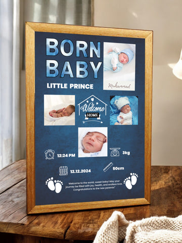 Deep Blue Sea Baby Photo Frame Gold Framy