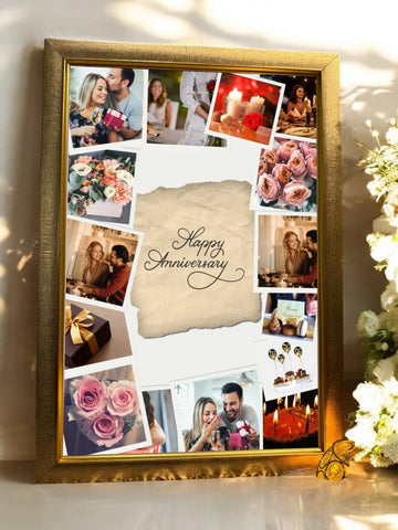 Happy Anniversary Collage Frame