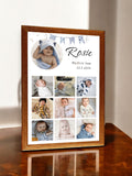 My 1st Year Lovely Photo Brown Frame