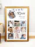 My 1st Year Lovely Photo Golden Frame Framy