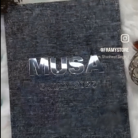 "Customized Birthday Booklet Album cover handcrafted personalized gift for him or her"